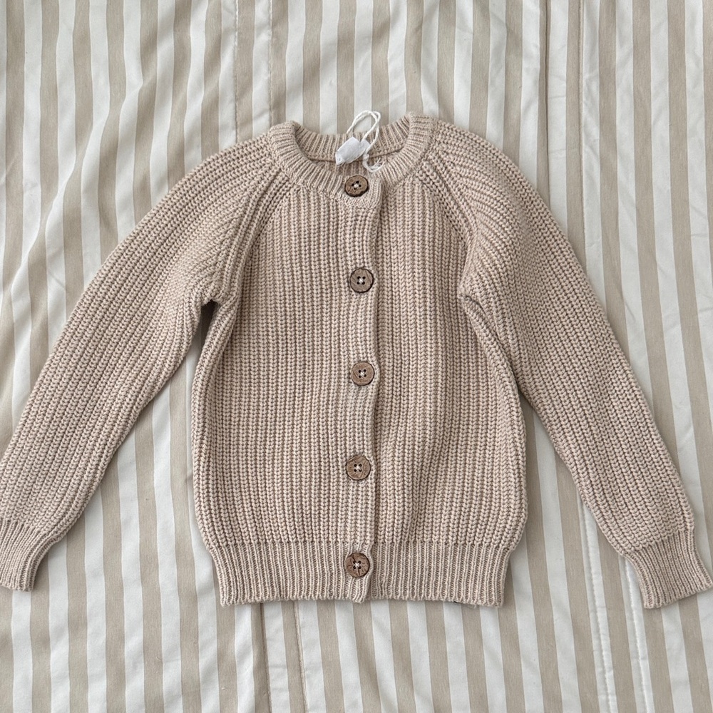 Jamie Kay Cream Button-Up Cardigan